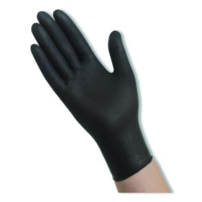 N720 Series Powder-Free Nitrile Gloves, Xx-Large, 6 Mil Thick, 12" Long, Black, 100/Box, 10 Boxes/Carton