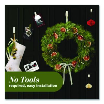 Limited Edition Hooks And Clips, Vanilla Bean, 3 Lb Capacity, 2 Hooks, 8 Clips And 12 Strips/Pack