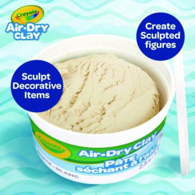 Air-Dry Clay,White, 2.5 Lbs