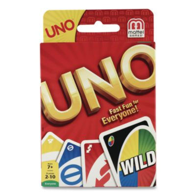 Uno Card Game, 2 To 10 Players, Ages 7 And Up, 108 Pieces