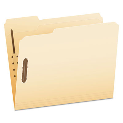 Manila Fastener Folders, 1/3-Cut Tab: Assorted, 2 Fasteners, Letter Size, Manila, 50/Box