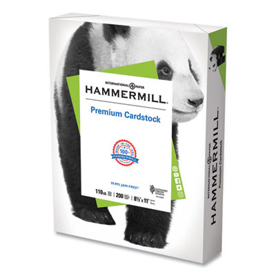 Premium Cardstock, 110 Lb Index Weight, 8.5 x 11, White, 200/Ream