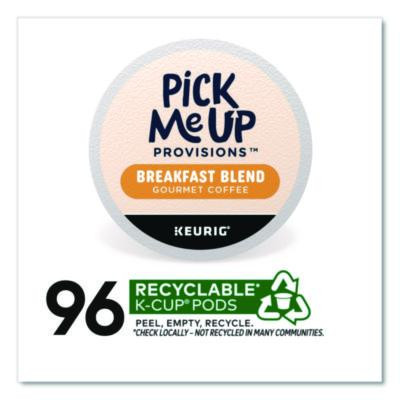 Breakfast Blend Coffee K-Cups, 24/Box, 4 Boxes/Carton