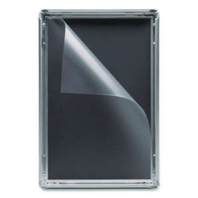 Poster Holder, Aluminum, 11 x 17, Silver
