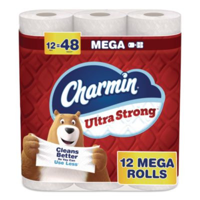 Ultra Strong Bathroom Tissue, Septic Safe, 2-Ply, White, 220 Sheets/Roll, 12 Rolls/Pack