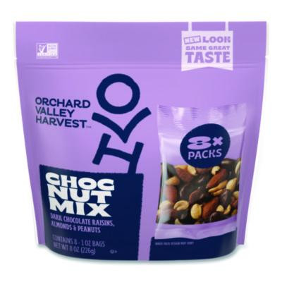 Chocolate Raisin Nut Mix, (8) 1 Oz Bags