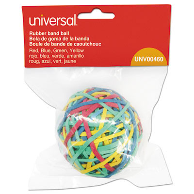 Rubber Band Ball, 3" Diameter, Size 32, Assorted Colors, 260/Pack