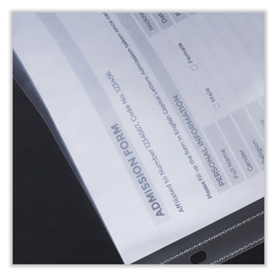 Deluxe Heavyweight Sheet Protector, Side: 3-Hole Punched, Top Load 8.5 x 11 Insert, Clear Front, 25/Pack