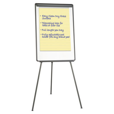 Dry Erase Board With Tripod Easel, 29" x 41", White Surface