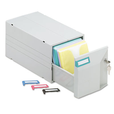 Cd/Dvd Storage Drawer, Holds 150 Discs, Light Gray
