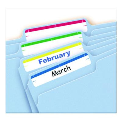 Printable 4" X 6" - Permanent File Folder Labels, 0.69 X 3.44, White, 7/Sheet, 36 Sheets/Pack, (5215)