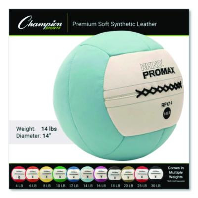 Rhino Promax Medicine Ball, 14 Lb, Light Blue