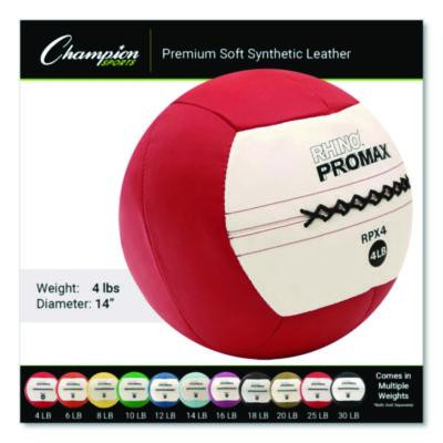 Rhino Promax Medicine Ball, 4 Lb, Red
