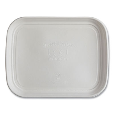 Regalia Renewable Sugarcane Tray, 13 x 17 x 1.3, White, 100/Carton