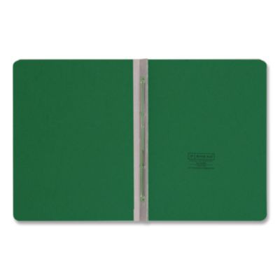 Prong Fastener Pressboard Report Cover, Two-Piece Prong Fastener, 3" Capacity, 8.5 X 11, Green/Green