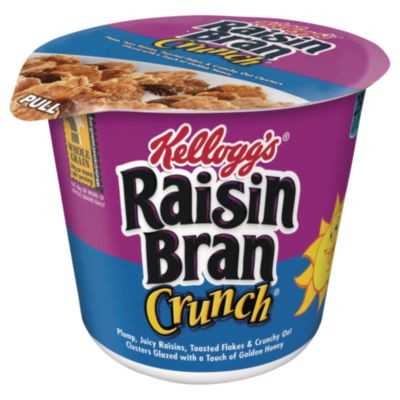 Breakfast Cereal, Raisin Bran Crunch, Single-Serve 2.8 Oz Cup, 6/Box