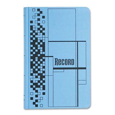 Record Ledger Book, Record-Style Rule, Blue Cover, 11.75 X 7.25 Sheets, 500 Sheets/Book