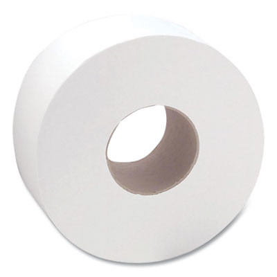 Heavenly Choice One-Ply Jumbo Bathroom Tissue, Septic Safe, 3.4" x 2,000 Ft, White, 12 Rolls/Carton