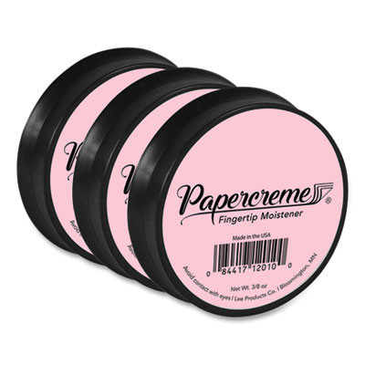 Papercreme Fingertip Moistener, 0.38 Oz, Coral, 3/Pack