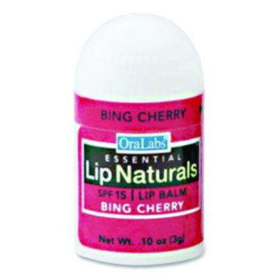 Assorted Flavors Lip Balm, Bing Cherry, Tea Tree Mint, Vanilla Bean, 0.1 Oz Tube, 100/Box