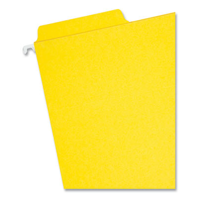 Fastab Hanging Folders, Letter Size, 1/3-Cut Tabs, Yellow, 20/Box