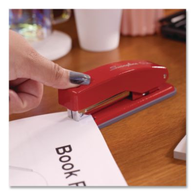 Cub Compact Metal Staplers, 20 Sheet Capacity, Rio Red