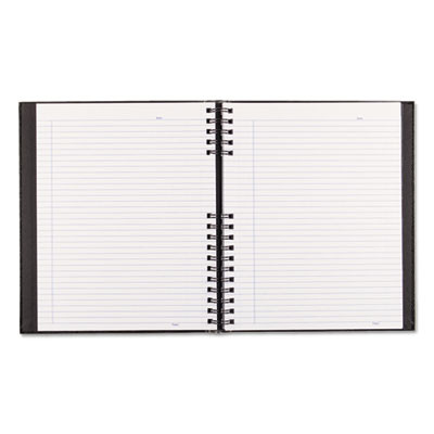 Notepro Notebook, 1-Subject, Medium/College Rule, Black Cover, (150) 11 x 8.5 Sheets