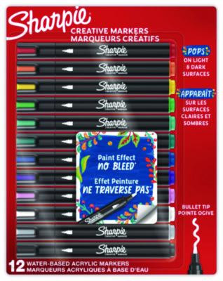 Creative Markers, Medium Bullet Tip, Assorted Colors, 12/Pack