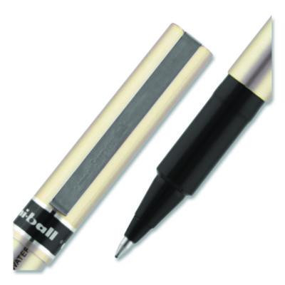 Deluxe Rollerball Pen, Stick, Fine 0.7 Mm, Black Ink, Champagne/Black Barrel, Dozen