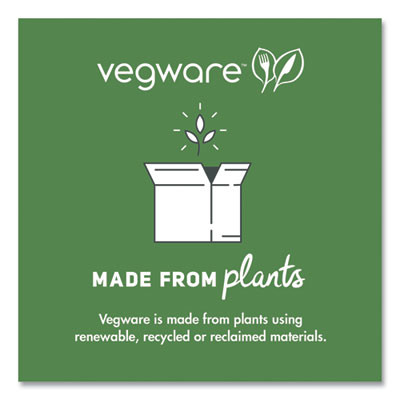 White Molded Fiber Clamshell Container, Compostable, 7.9 x 7.9 x 2.9, White, Sugarcane, 200/Carton