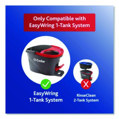 Ezwring Spin Mop Refill, Microfiber, Custom Size For Ez Wring Mop Systems, White, 2/Pack