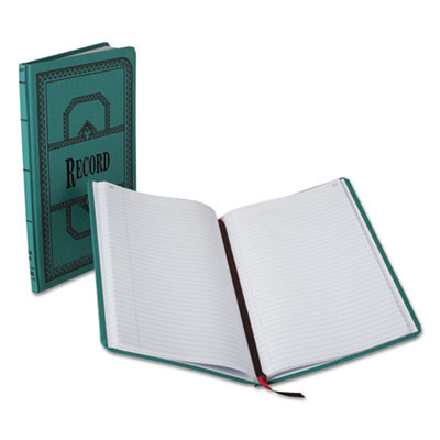 Account Record Book, Record-Style Rule, Blue Cover, 11.75 X 7.25 Sheets, 150 Sheets/Book