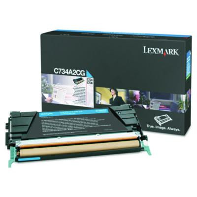 C734a2Cg Toner, 6,000 Page-Yield, Cyan