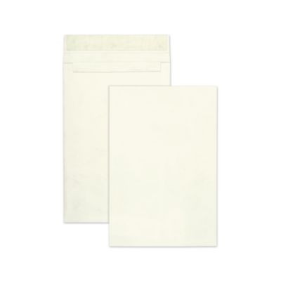 14 Lb Tyvek Open End Expansion Mailer Value Pack, #15 1/2, Flip-Stik Flap, Redi-Strip Closure, 12 x 16, White, 100/Carton