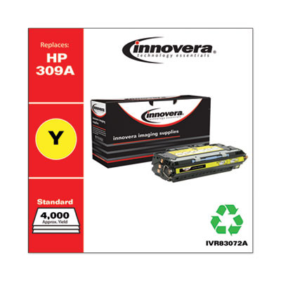 Remanufactured Yellow Toner, Replacement For 309A (Q2672A), 4,000 Page-Yield