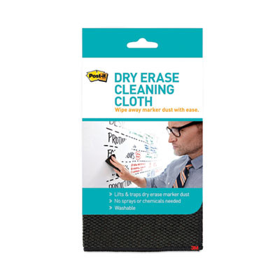 Dry Erase Cleaning Cloth, 10.63" x 10.63", Gray