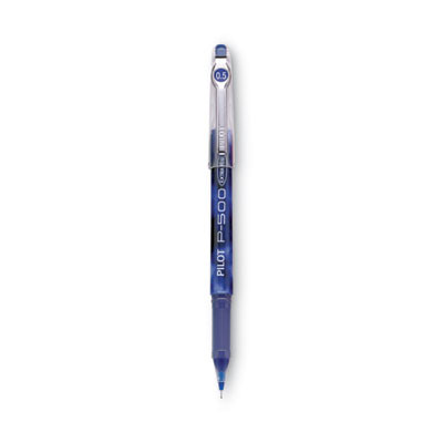 Precise P-500 Gel Pen, Stick, Extra-Fine 0.5 Mm, Blue Ink, Blue Barrel, Dozen