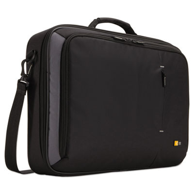 Track Clamshell Case, Fits Devices Up To 18", Dobby Nylon, 19.3 x 3.9 x 14.2, Black