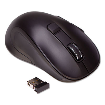 Hyper-Fast Scrolling Mouse, 2.4 Ghz Frequency/26 Ft Wireless Range, Right Hand Use, Black