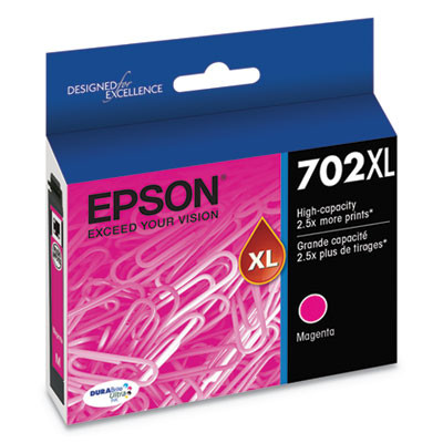 T702Xl320-S (702Xl) Durabrite Ultra High-Yield Ink, 950 Page-Yield, Magenta