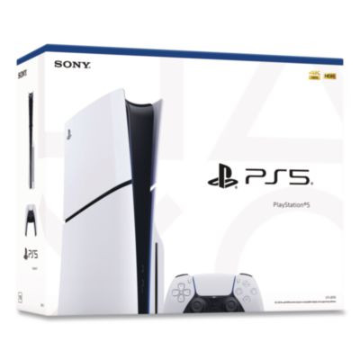 Playstation 5 Slim Console, White/Black
