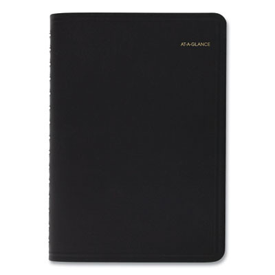 Daily Appointment Book With 30-Minute Appointments, 8 x 5, Black Cover, 12-Month (Jan To Dec): 2026