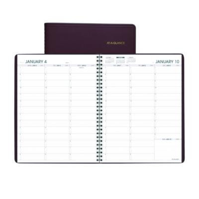 Weekly Appointment Book, 11 x 8.25, Winestone Cover, 13-Month: Jan 2026 To Jan 2027