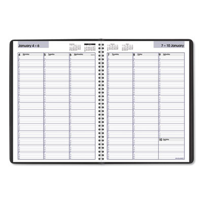 Dayminder Weekly Appointment Book, Vertical-Column Format, 11 x 8, Black Cover, 12-Month (Jan To Dec): 2026