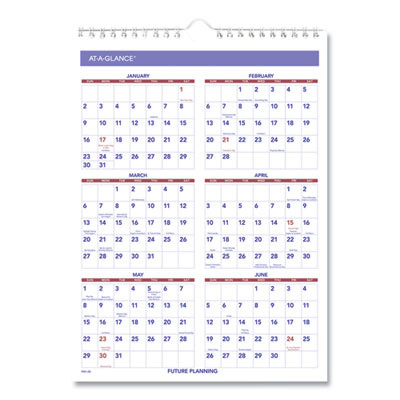 Monthly Wall Calendar With Ruled Daily Blocks, 8 x 11, White Sheets, 12-Month (Jan To Dec): 2026