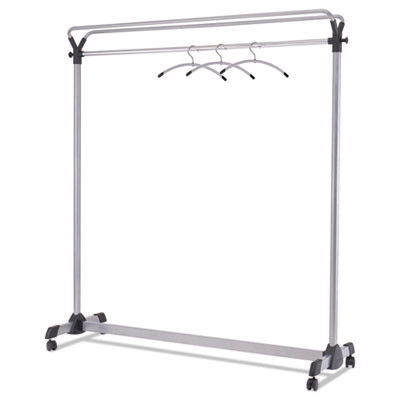 Large Capacity Garment Rack, 63.5w X 21.25d X 67.5h, Black/Silver