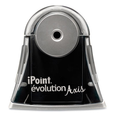 Ipoint Evolution Axis Pencil Sharpener, Ac-Powered, 4.25 X 7 X 4.75, Black/Silver