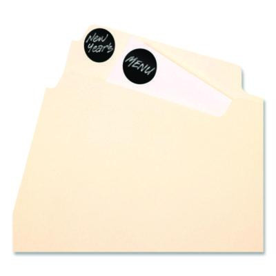 Handwrite Only Self-Adhesive Removable Round Color-Coding Labels, 0.75" Dia, Black, 28/Sheet, 36 Sheets/Pack, (5459)