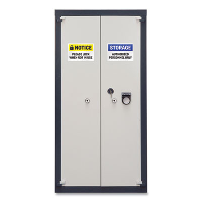 Surface Safe Id Labels, 4 x 6, White, 2/Sheet, 50 Sheets/Box