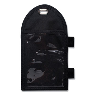 Badge Holder With Pen Loop, Vertical, Black 3.25" x 6" Holder, 2.75" x 3.5" Insert, 12/Box